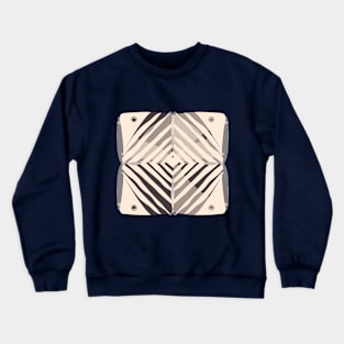 Beige striped fish Crewneck Sweatshirt